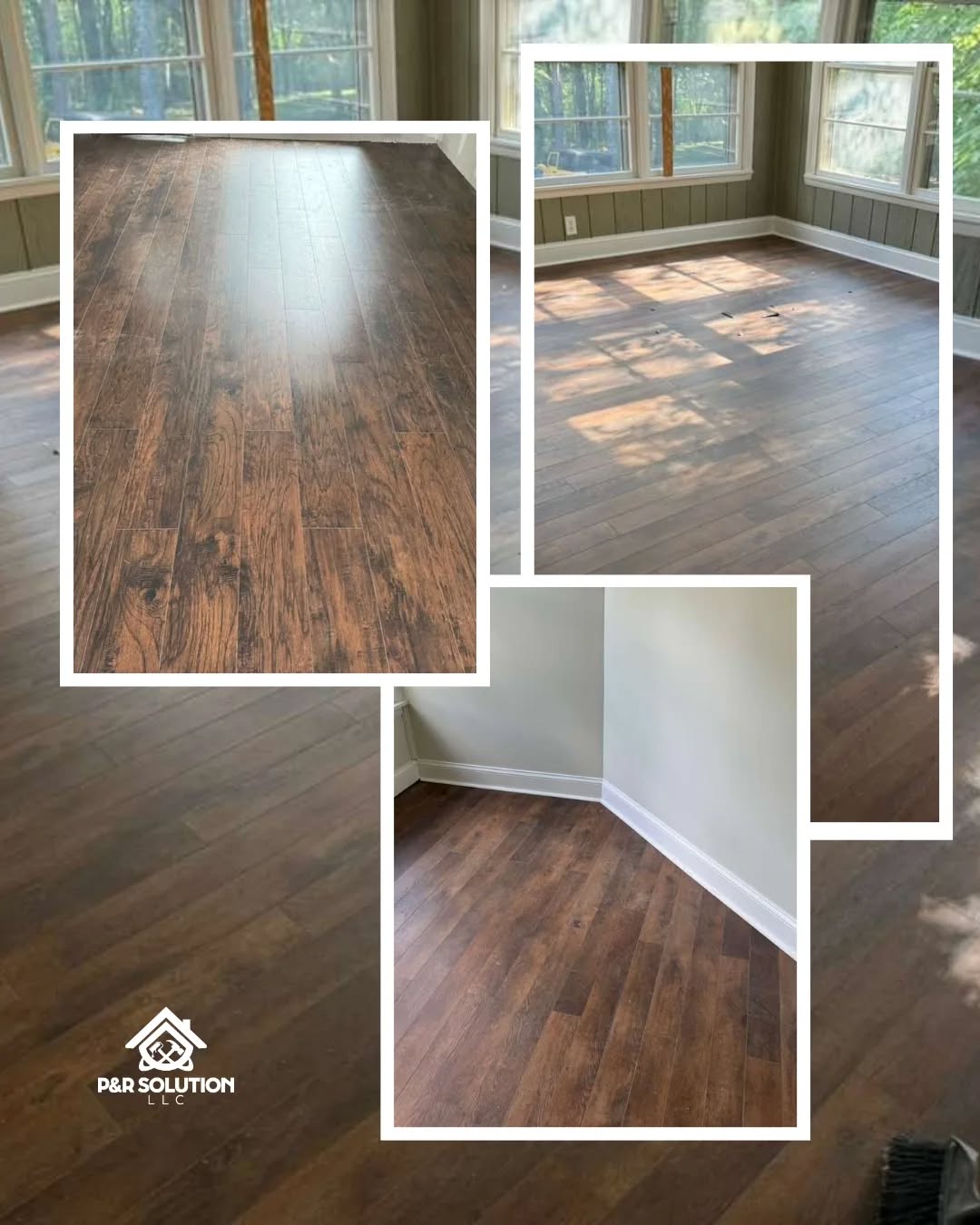 Custom wood shelving installation